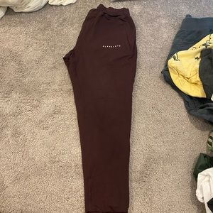 Men’s Alphalete Joggers - Wine Color - Size Large